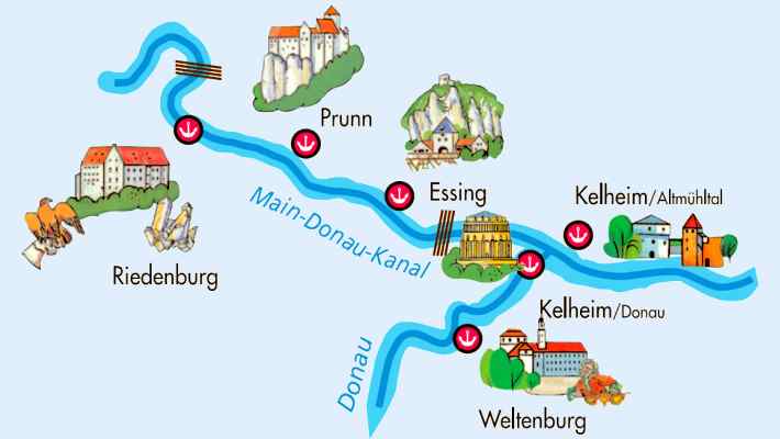 Karte Altm&uuml;hltal